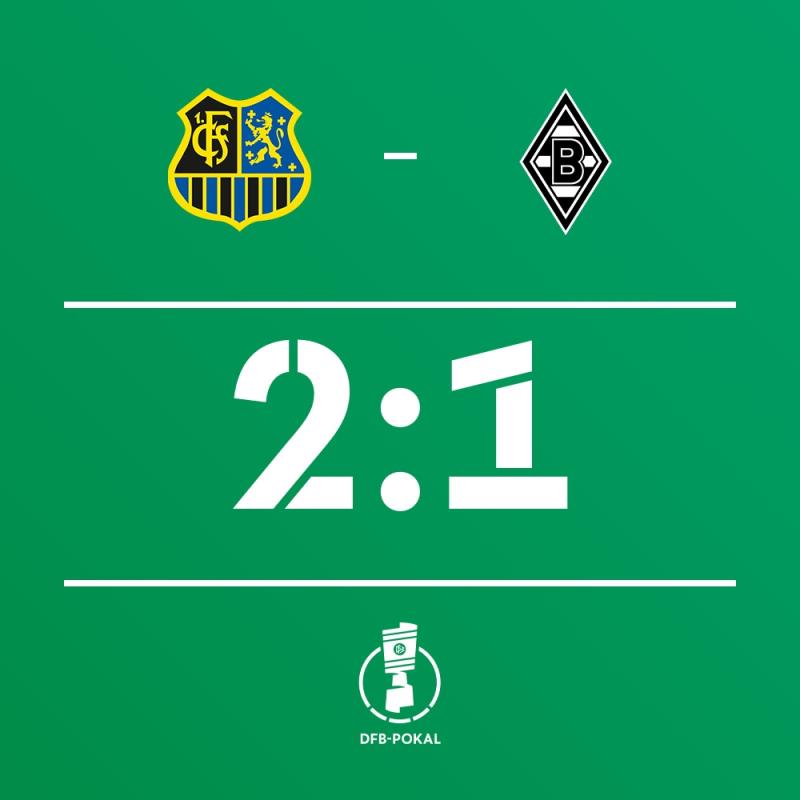 德丙萨尔布吕肯逆转门兴晋级德国杯半决赛,此前曾逆转绝杀拜仁